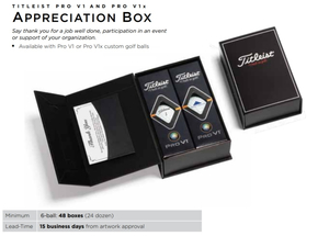 Titleist 6-Ball Appreciation Box - Pro V1 - TITLEIST PRO V1 6 Ball APPRECIATION BOX